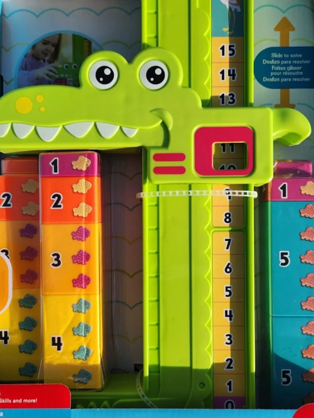 NEW Fisher-Price Alligator Counting Activity with 10 Stacking Blocks Preschool L